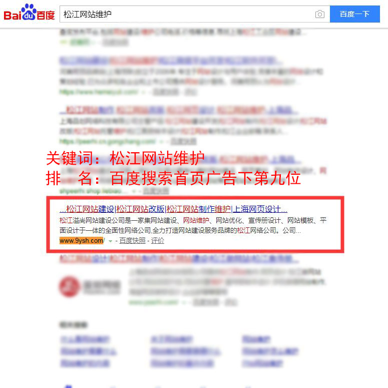 网站优化案列-网站建设